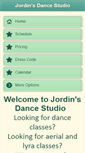 Mobile Screenshot of jordinsdancestudio.com